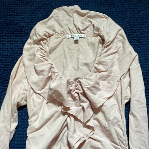 CAbi V-neck Ruffled Ruched Top - Picture 3 of 5